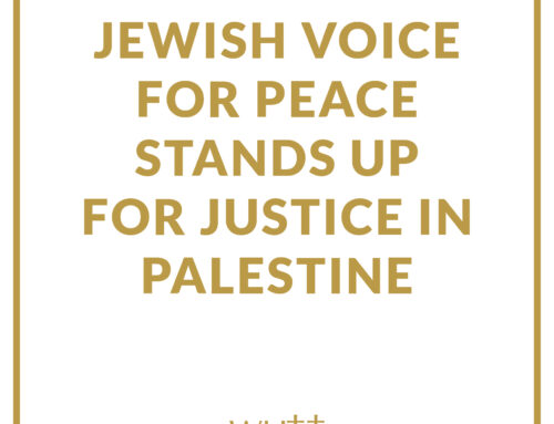 Jewish Voice for Peace Stands Up for Justice in Palestine